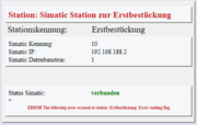 spsXChange Simatic / Scanner Stationsüberwachung